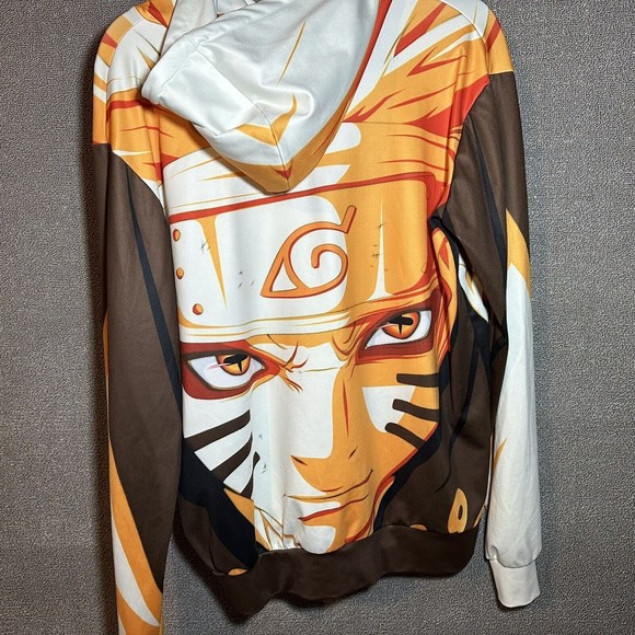 Naruto Anime Hoodie Sweater Unisex Graphic Print Casual Long Sleeve Size XL - Picture 3 of 6